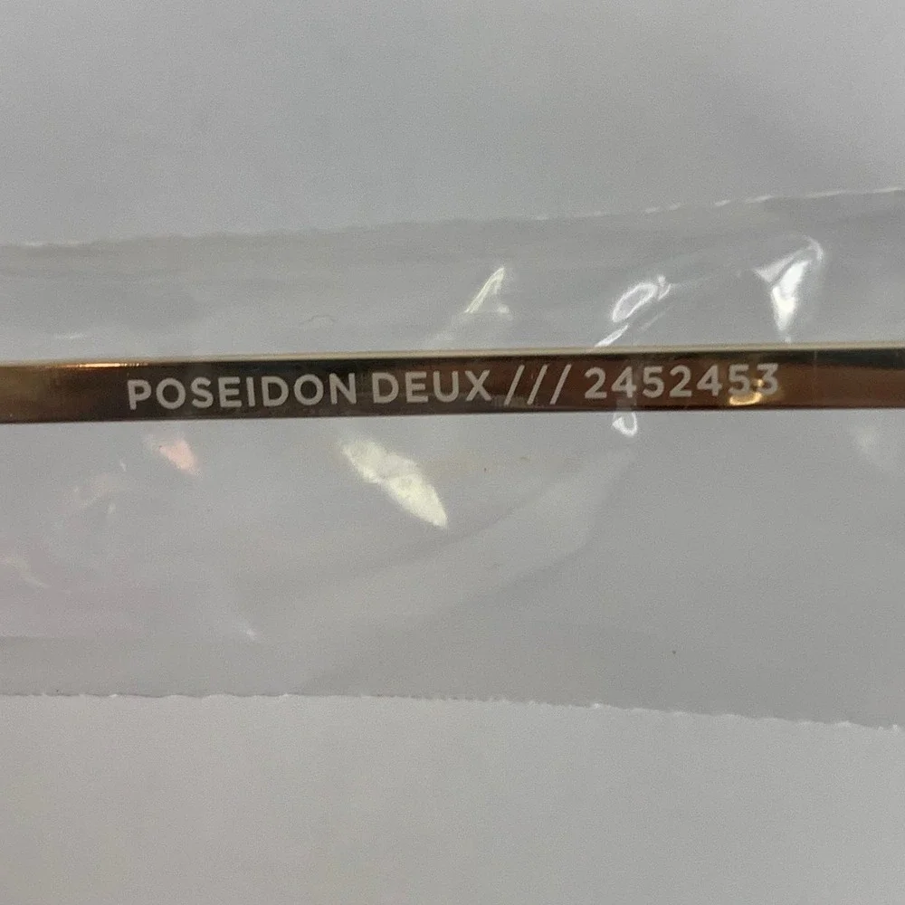 Le Specs Poseidon Deux Gold Oval Sunglasses Medium Designer Fashion